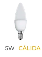 LAMPARA LED VELA 5W E14 CALIDA CANDELA - 6795
