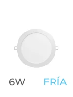 LUMINARIA LED CANDELA DE EMBUTIR 06w FRIA REDONDA - 7538