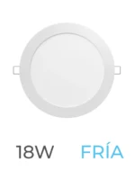 LUMINARIA LED CANDELA DE EMBUTIR 18w FRIA REDONDA - 7542