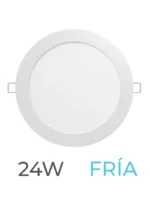LUMINARIA LED CANDELA DE EMBUTIR 24w FRIA REDONDA - 7544