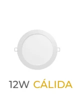 LUMINARIA LED CANDELA DE EMBUTIR 12w CALIDA REDONDA - 7541