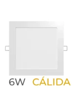 LUMINARIA LED CANDELA DE EMBUTIR 06w CALIDA CUADRADA - 7547