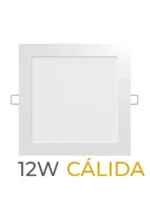 LUMINARIA LED CANDELA DE EMBUTIR 12w CALIDA CUADRADA - 7549