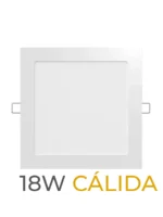 LUMINARIA LED CANDELA DE EMBUTIR 18w CALIDA CUADRADA - 7551