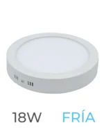 LUMINARIA LED CANDELA DE SOBREPONER 18w FRIA REDONDA - 7558