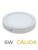 LUMINARIA LED CANDELA DE SOBREPONER 06w CALIDA REDONDA - 7555