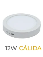 LUMINARIA LED CANDELA DE SOBREPONER 12w CALIDA REDONDA - 7557