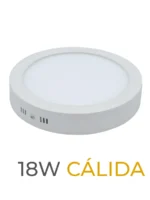 LUMINARIA LED CANDELA DE SOBREPONER 18w CALIDA REDONDA - 7559