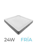 LUMINARIA LED CANDELA DE SOBREPONER 24w FRIA CUADRADA - 7568