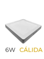 LUMINARIA LED CANDELA DE SOBREPONER 06w CALIDA CUADRADA - 7563