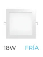 LUMINARIA LED CANDELA DE EMBUTIR 18w FRIA CUADRADA - 6827