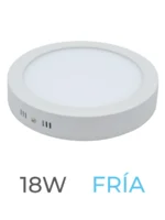 LUMINARIA LED CANDELA DE SOBREPONER 18w FRIA REDONDA - 6833