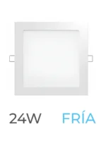 LUMINARIA LED CANDELA DE EMBUTIR 24w FRIA CUADRADA - 7258