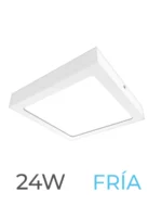 LUMINARIA LED CANDELA DE SOBREPONER 24w FRIA CUADRADA - 7260