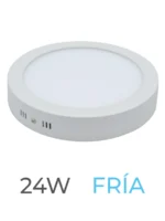 LUMINARIA LED CANDELA DE SOBREPONER 24w FRIA REDONDA - 7264