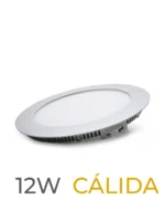 LUMINARIA LED CANDELA DE EMBUTIR 12w CALIDA REDONDA - 6820