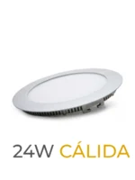 LUMINARIA LED CANDELA DE EMBUTIR 24w CALIDA REDONDA - 7261