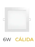 LUMINARIA LED CANDELA DE EMBUTIR 06w CALIDA CUADRADA - 6824
