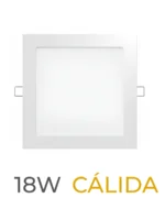 LUMINARIA LED CANDELA DE EMBUTIR 18w CALIDA CUADRADA - 6828