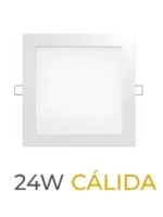 LUMINARIA LED CANDELA DE EMBUTIR 24w CALIDA CUADRADA - 7257