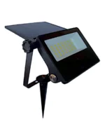 REFLECTOR LED SOLAR 20W IP-65 LUZ FRIA CON ESTACA - 7392