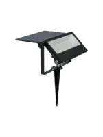 REFLECTOR LED SOLAR 30W IP-65 LUZ FRIA CON ESTACA - 7393