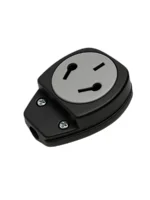 FICHA 220V HEMBRA 10A 3 PATAS LATERAL NEGRA - ELECFI054