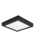 LUMINARIA LED MARCO NEGRO DE SOBREPONER 18w CALIDA CUADRADA - 7731