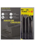 CINCEL HEXAGONAL SDS PLUS KIT x 4 - EVOL0801