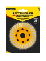 DISCO COPA DIAMANTADA TURBO DE 115 MM PARA DESBASTE - EVOL1005
