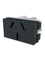 LLAVE EMBUTIR JELUZ PLATINUM TOMA 10A NEGRO - 80018