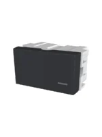 LLAVE EMBUTIR JELUZ PLATINUM INTERRUPTOR COMBINADO NEGRO - 80053