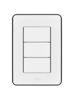 LLAVE EMBUTIR JELUZ TAPA BASTIDOR 5X10 MITO BLANCA / NEGRA - 3002/13