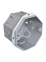 CAJA DE PVC 9X9 EMBUTIR OCTOGONAL GRANDE JELUZ - CJE024