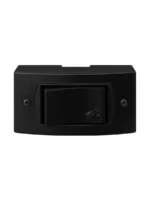 LLAVE EXTERIOR JELUZ 1 INTERRUPTOR COMBINADO NEGRO - 50403/13