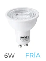 LAMPARA LED DICROICA SICA 6W GU10 FRIA - 911221