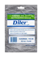 TAPA AUTOADHESIVA CUADRADA 5X5 DE 8,5cm x 4 unid. - TCU85