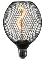 LAMPARA LED MESH BLACK GLOBO 4W CALIDA - 7924