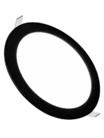 LUMINARIA LED MARCO NEGRO EMBUTIR 24W CALIDA REDONDA - 7709