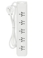 PROLONGADOR 5 TOMAS C/TECLA CABLE 1.5MTS - ZI-1001