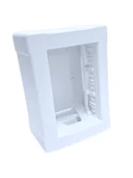 CAJA EXTERIOR KALOP 3 MODULOS BLANCO LINEA ARKOS - KL42621