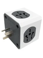 ADAPTADOR 3 PATAS CHATAS A 5 TOMAS CUBO - C3P