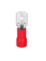 TERMINAL PALA HEMBRA DE BRONCE AISLADO 0,5 A 1,5 ROJO - TPT186R