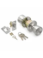 CERRADURA POMO TUBULAR 570 ACERO INOX - BRZ-1090