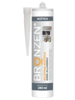 SILICONA ACETICA BRONZEN 280ML GRIS ALUMINIO - FA-AG