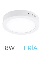LUMINARIA LED CANDELA DE SOBREPONER 18w FRIA REDONDA - 7558