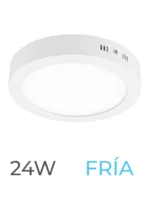 LUMINARIA LED CANDELA DE SOBREPONER 24w FRIA REDONDA - 7560