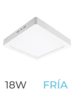 LUMINARIA LED CANDELA DE SOBREPONER 18w FRIA CUADRADA - 7566