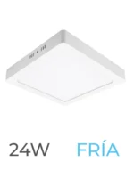 LUMINARIA LED CANDELA DE SOBREPONER 24w FRIA CUADRADA - 7568