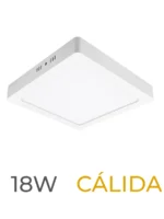 LUMINARIA LED CANDELA DE SOBREPONER 18w CALIDA CUADRADA - 7567